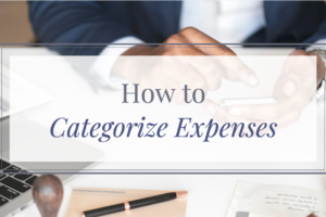 How to categorize expenses