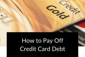 how to pay off credit card debt